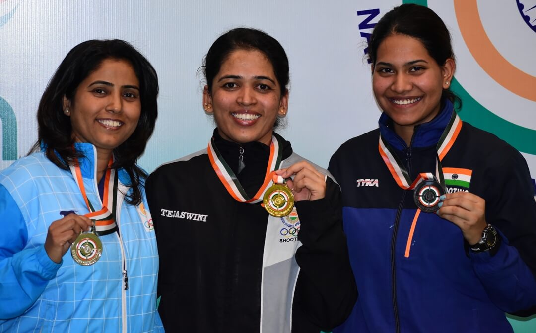 From left: Kuheli Gangulee, Tejaswini Sawant and Aditi Singh. Photo - indianshooting.com